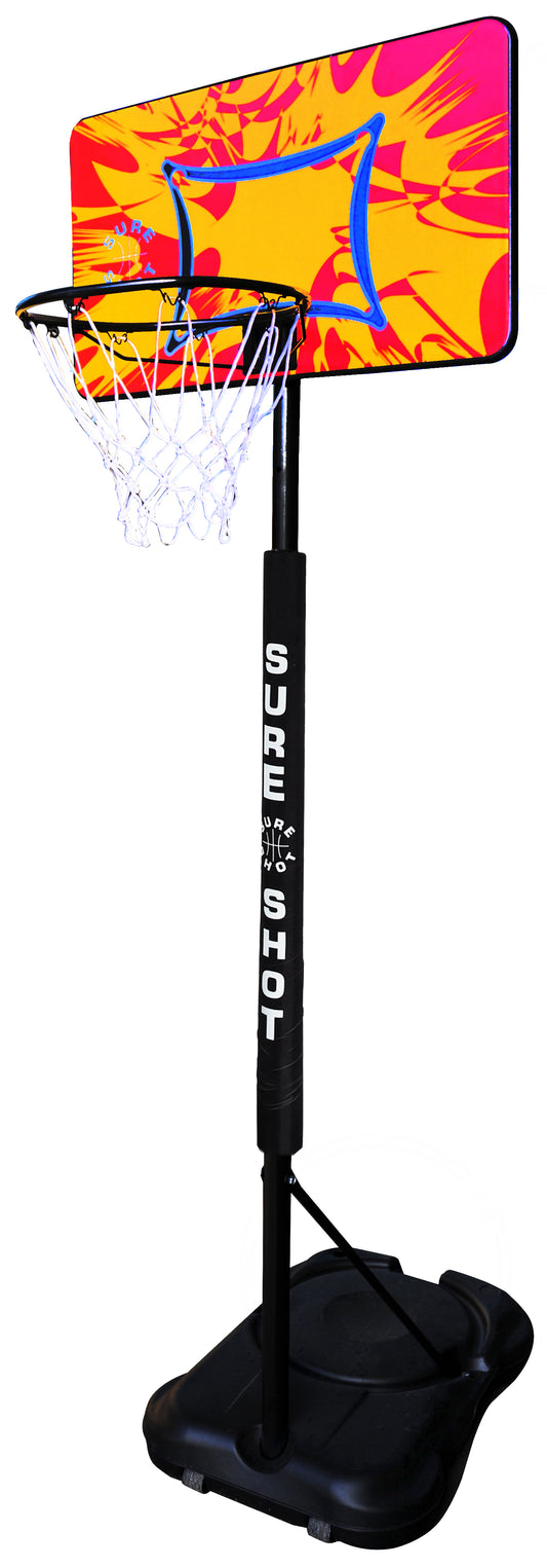 Sure Shot 63700R Little Shot Basketball Unit with Coloured Backboard
