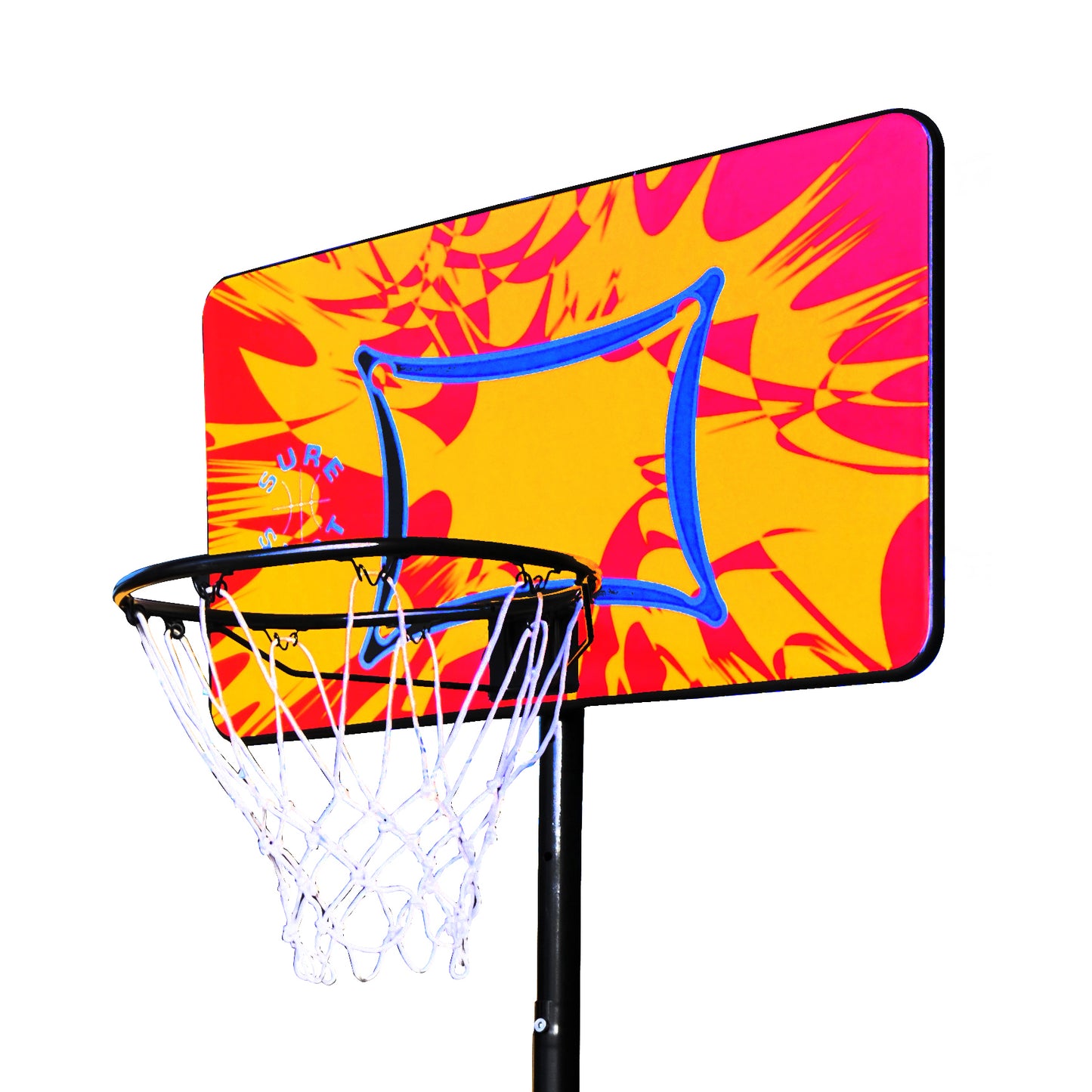 Sure Shot 63700R Little Shot Basketball Unit with Coloured Backboard