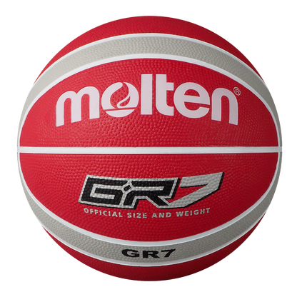 Molten BGR Rubber Basketball - Red/Grey